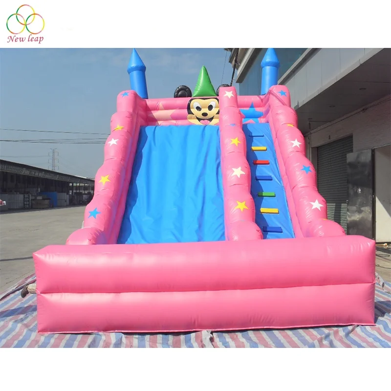 

16ft Girls pink & bule bounce house jumper rentals with slides, Optional colors