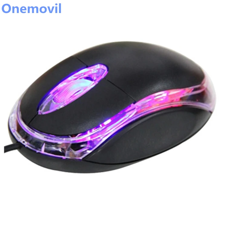 

Factory Price 1000dpi Colorful Light USB Scroll Wheel Optical Mouse