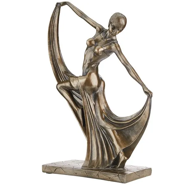 Factory Price Life Size Figure Sculpture Bronze Nude Dancing Girl