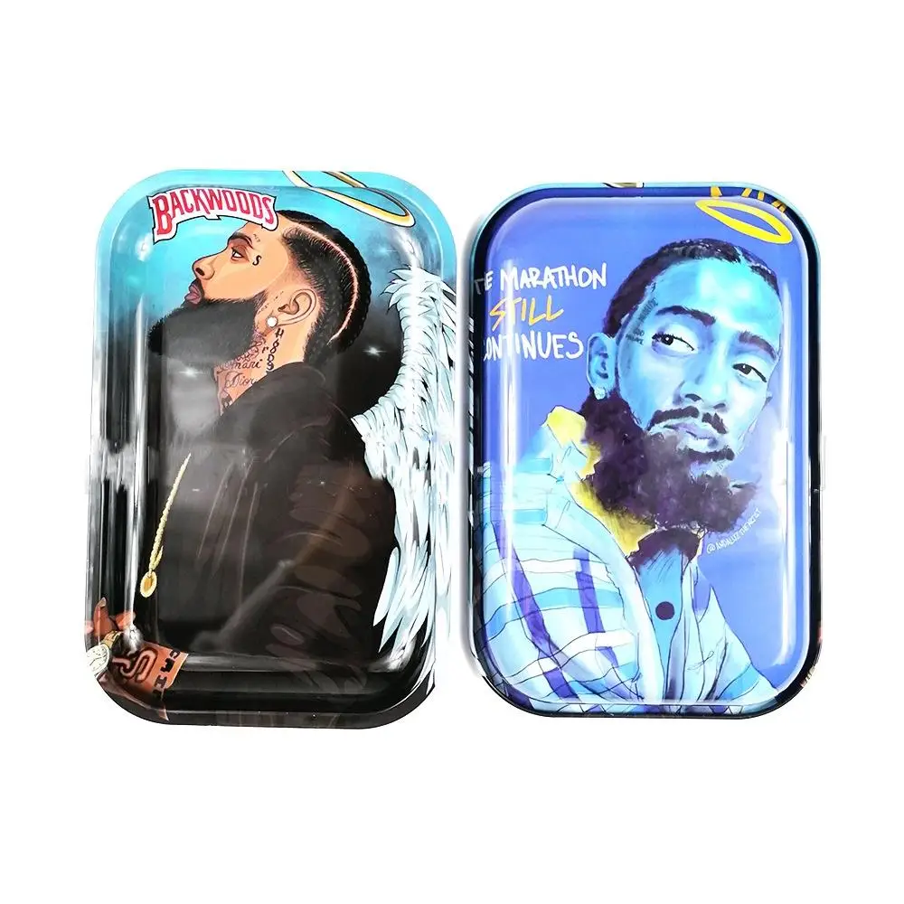 

28*18cm Rolling tray with lid cover Tobacco Storage bag Plate Smoke Accessories