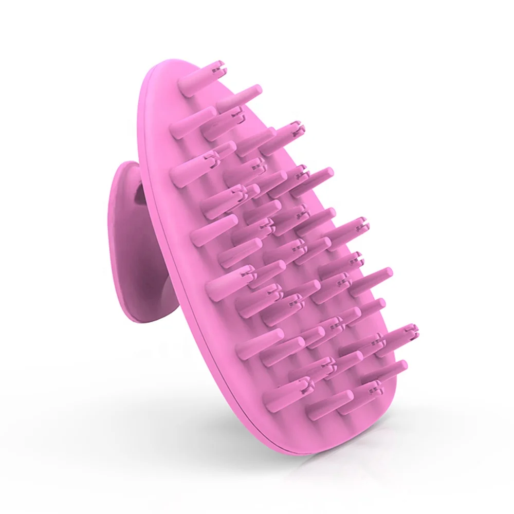 

Wholesale Customized Silicone Hair Scalp Massage Brush Shampoo Brush Comb Massager, Black, white, gray, pink, purple, green, blue