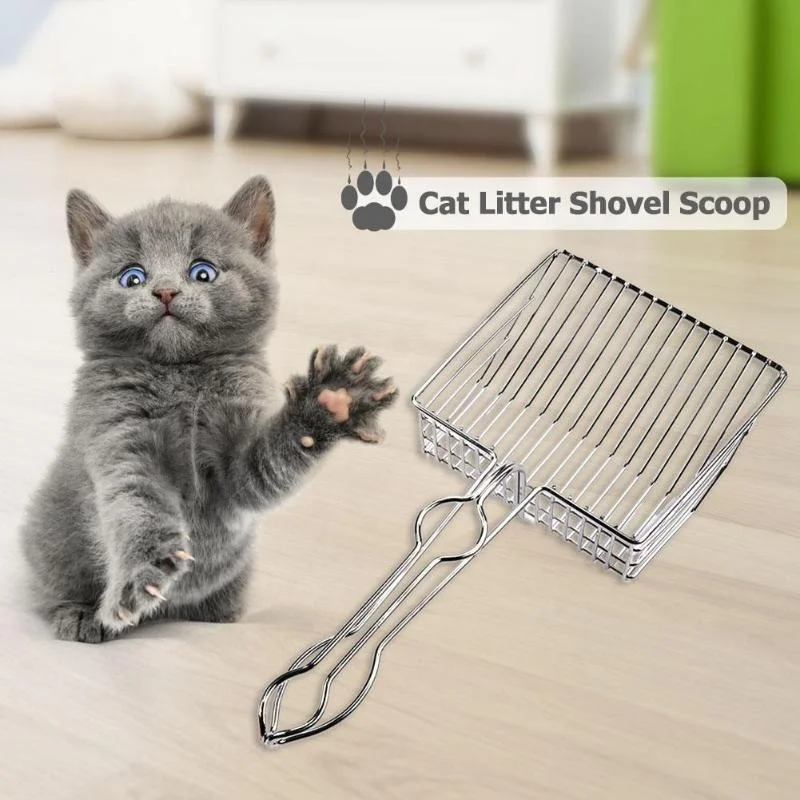 

Metal Kitten Sand Cleaner Litter Scoop Cleaning Tools Pet Sand Shovel