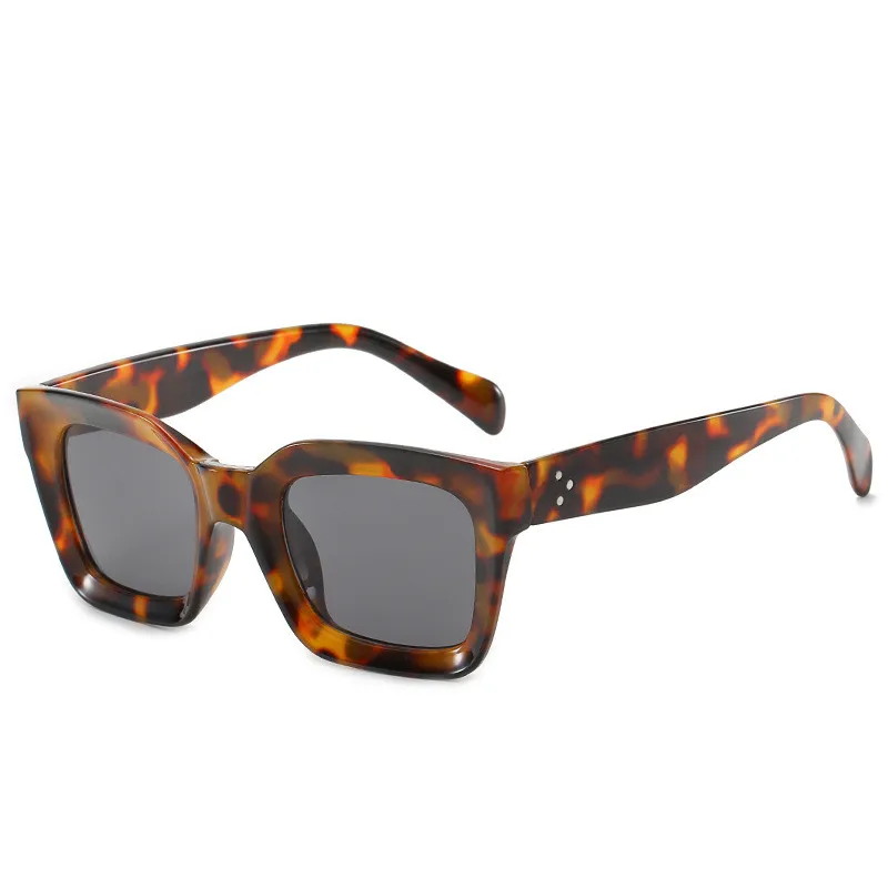 

Leopard New Uv Premium Glasses 2021 Black Cateye Fashion for Women China Fashionable Square Sunglasses