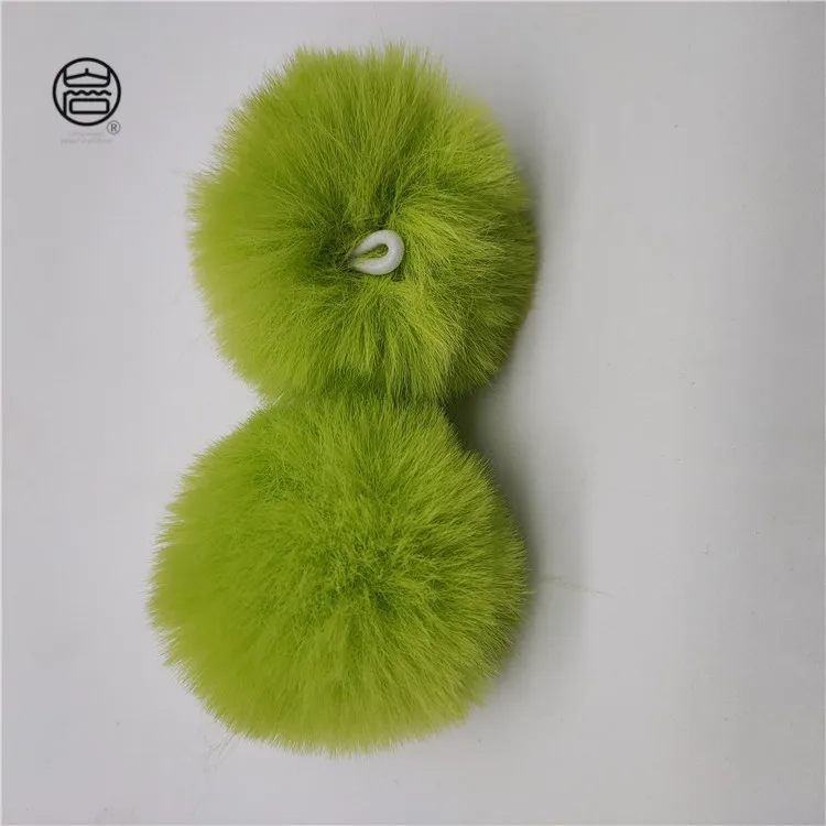 
Wholesale good furry faux rex rabbit hair ball/ pompom for hat Shoes 