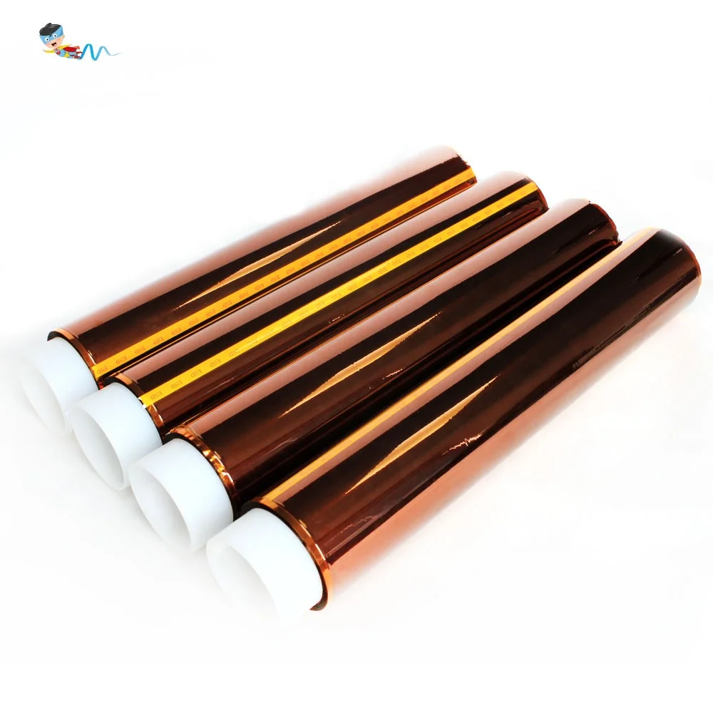 2- Polyimide Pi Film With Silicone Glue ESD Kaptons Self Adhesive Tape Log Roll Jumbo Roll Factory Supplier Manufacturer