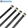 Fire proof L type 316 Stainless Steel PVC Coated Cable Tie (Wing Type), Wire Tie, Zip Tie Band