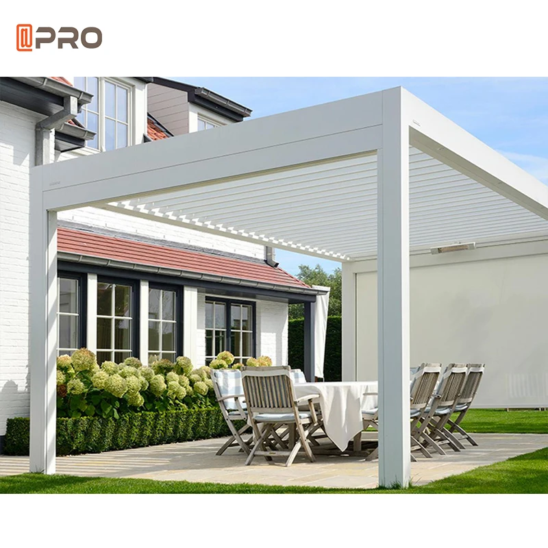 

Retractable Rail System Set Roof 4X4 Rollers Terrace Pergola, Customized colors