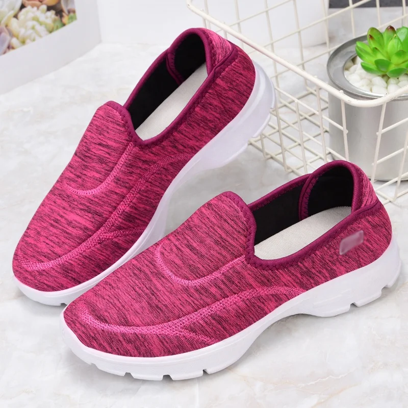 

Tennis sneakers casual walking shoes comfortable breathable Convenient slip on light weight design china footwear manufacturer, Black /red/ gray/blue/pink