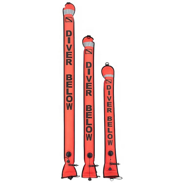 Custom Diving Smb 4ft/5ft/6ft Smb Surface Marker Buoy With Oral