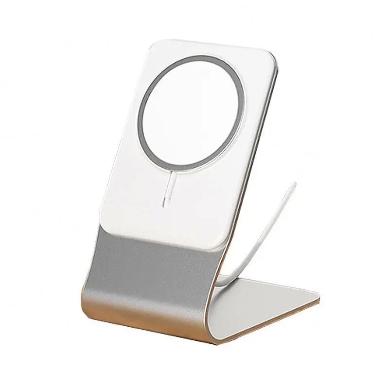 

New arrival 15w auto coil induction glass mirror wireless charger car mount TOL8y wireless car charger for iphone 12, Silver