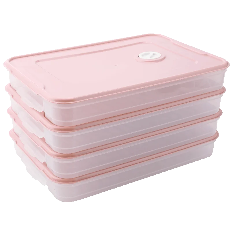 

Kitchen Fridge Refrigerator Multilayers Frozen Dumpling Storage Box, As pictyre