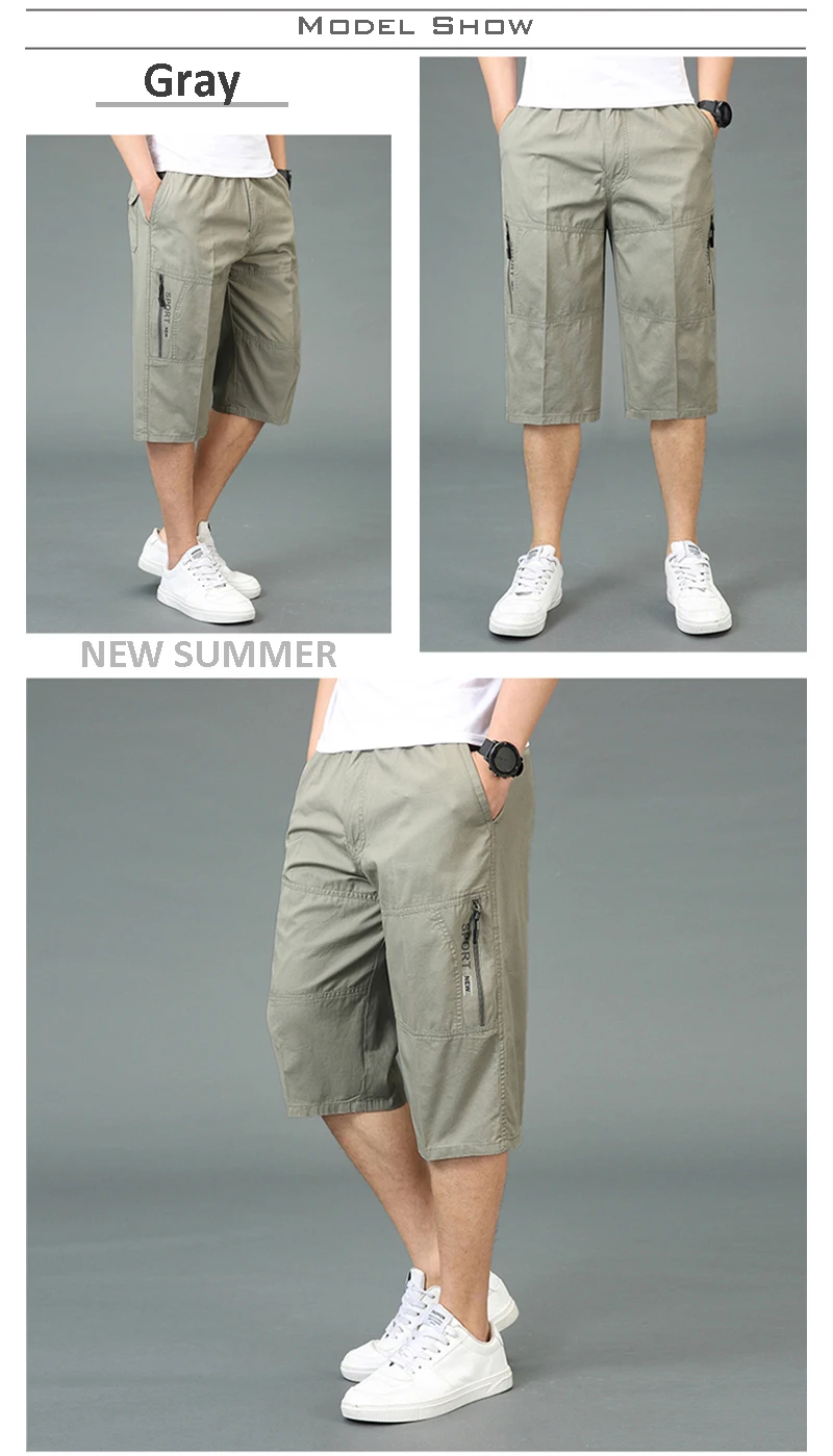 Pants Casual Baggy Cargo Short Pants 