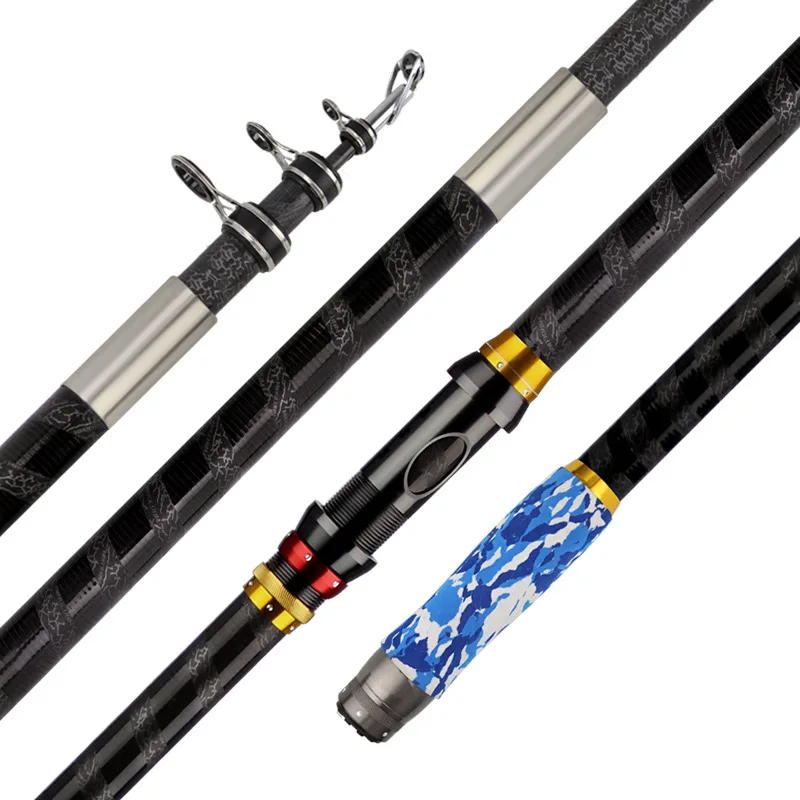 

Wholesale sea pole 3.6 m 4.2 m 4.5 m pure carbon hard fishing cast rod thickened fishing rod, Antique brass
