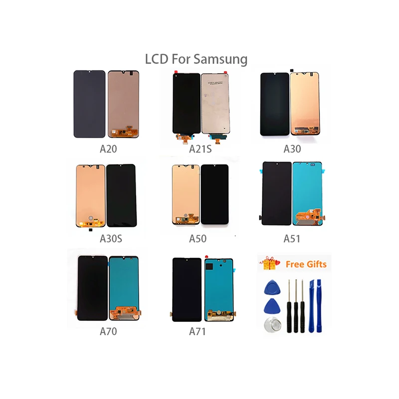 

Mobile Phone Display Replacement Touch Screen Digitizer LCD Screen For Samsung A50 A50S A20 A30 A30S A70 A71 A21S A40 A51 A71