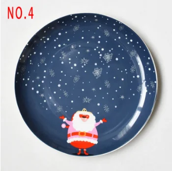 
creative 8 inch ceramic christmas Plates dinner dish for home restaurant hotel 