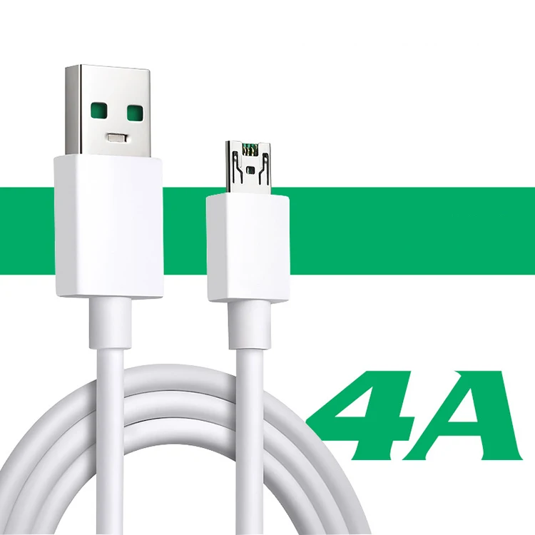 

Micro USB Cable 2m for OPPO 4A VOOC Flash Charge Cable for Samsung Note 4 Xiaomi Data Cord, White