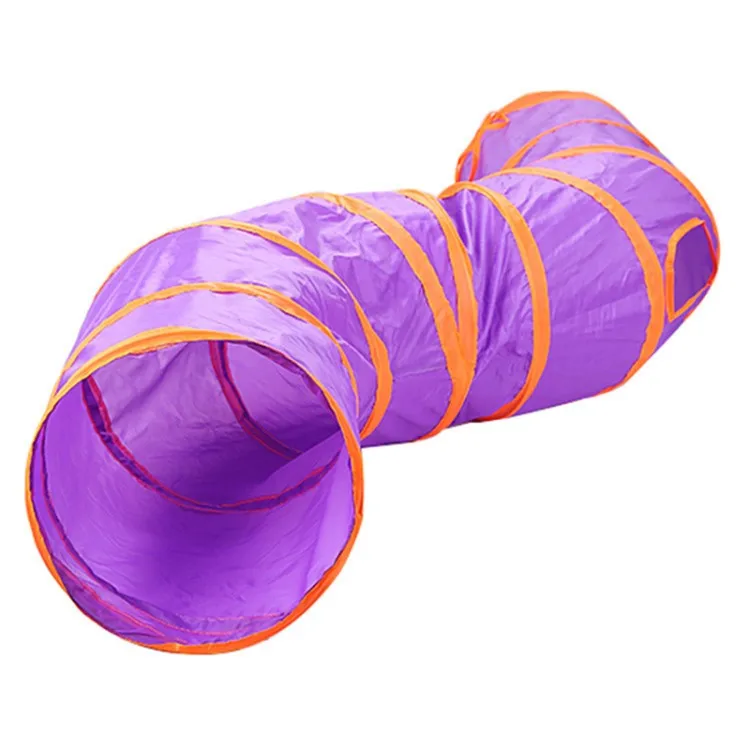 

Foldable Cat Tunnel Crinkle Tube for Rabbit Dogs Kitten Factory Supplier Cat Toy, As picture