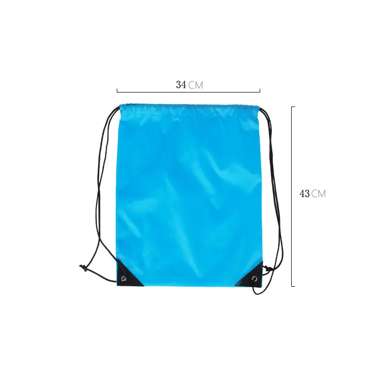 

OEM Logo Design Backpack Recycled Waterproof Polyester Drawstring Bag With Zipper Pocket