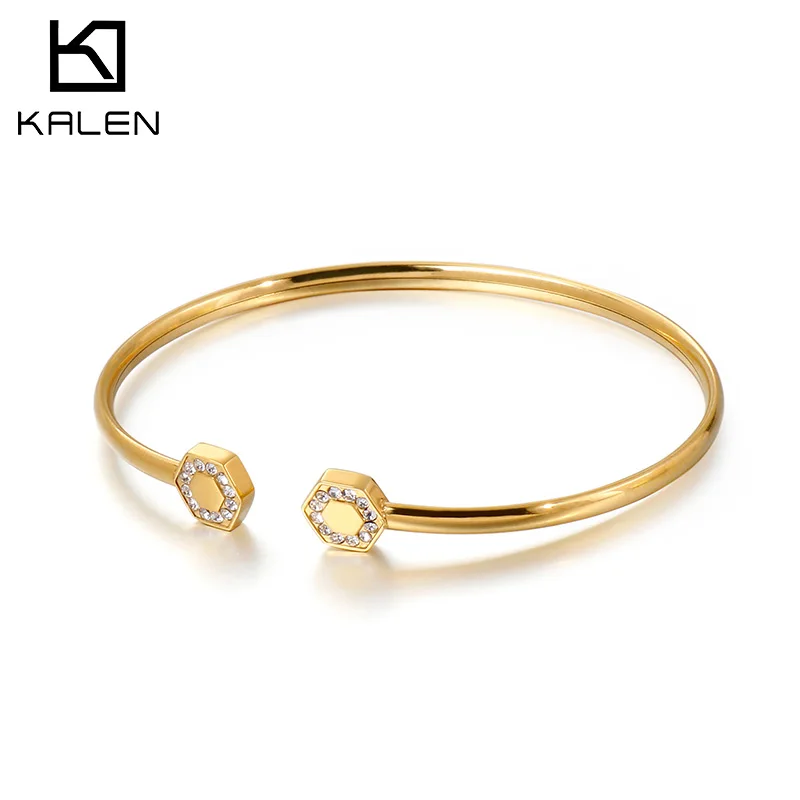 

Fashionable Custom Factory directly Cheap Price Plated Minimalist Bracelets Bangles Stainless Steel, Silver/gold/rose gold