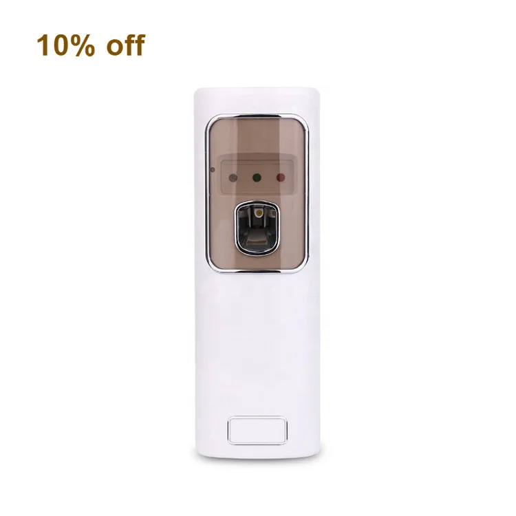 

wall mounted LED automatic air freshener spray aerosol dispenser, White