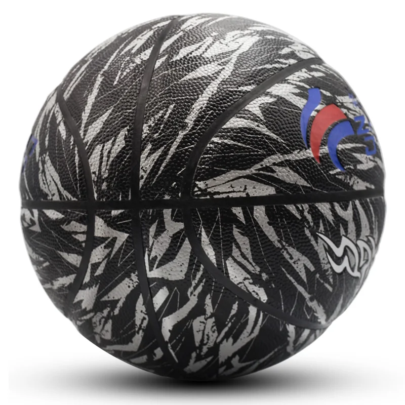 

great quality heat bonded pu basketball, Official - 29.5", Black printing