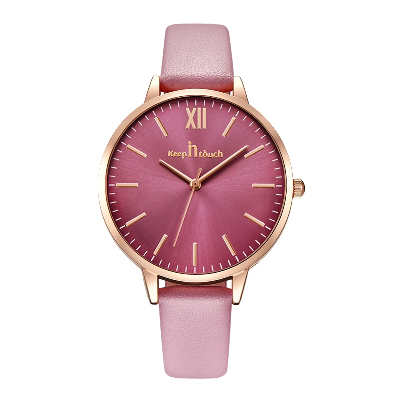 

Fashion ladies luxury leather watches custom logo minimalist women wristwatch