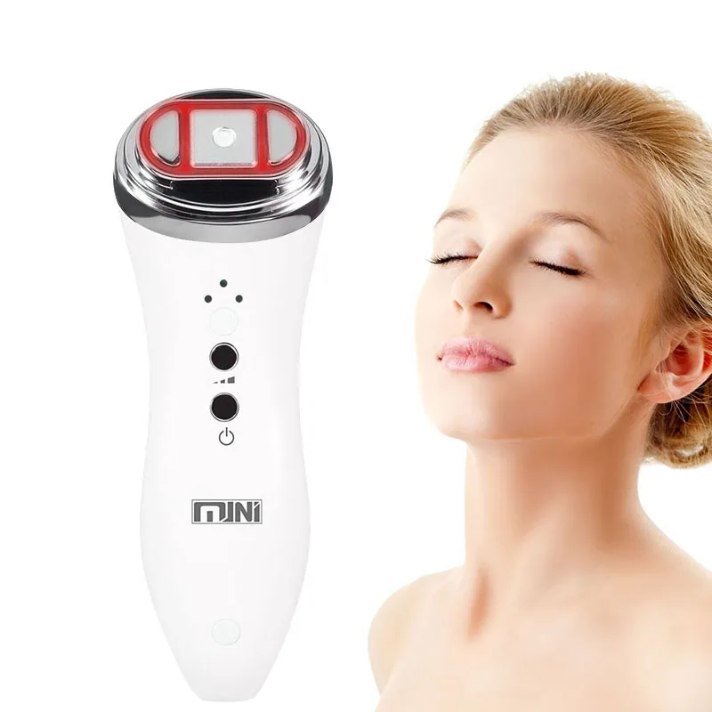 

mini hifu home use ultrasound facial anti-aging facial skin tender beauty machine, White