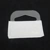 Customized Clear Plastic PVC Self Adhesive Stickers euro plastic Hang Tabs