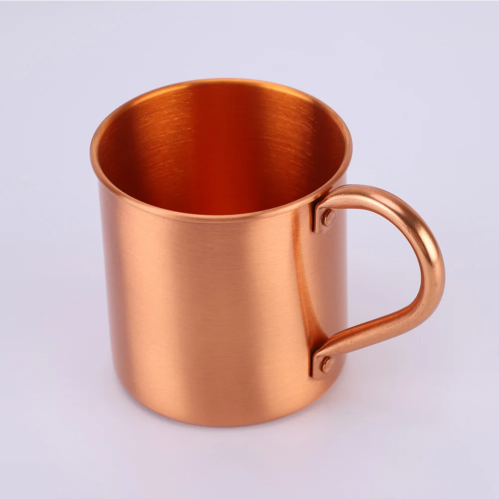 

420ml customized wholesale copper cup moscow mule mug 100% pure manufacturers, Yellow