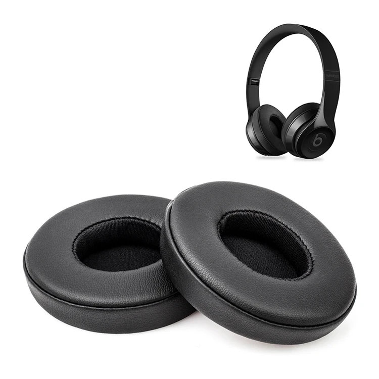 

Replacement Soft Noise Cancelling Earpads Foam Ear Plugs Headphone Earmuffs Cushion for Beats Solo, Black / gray / red / white/blue