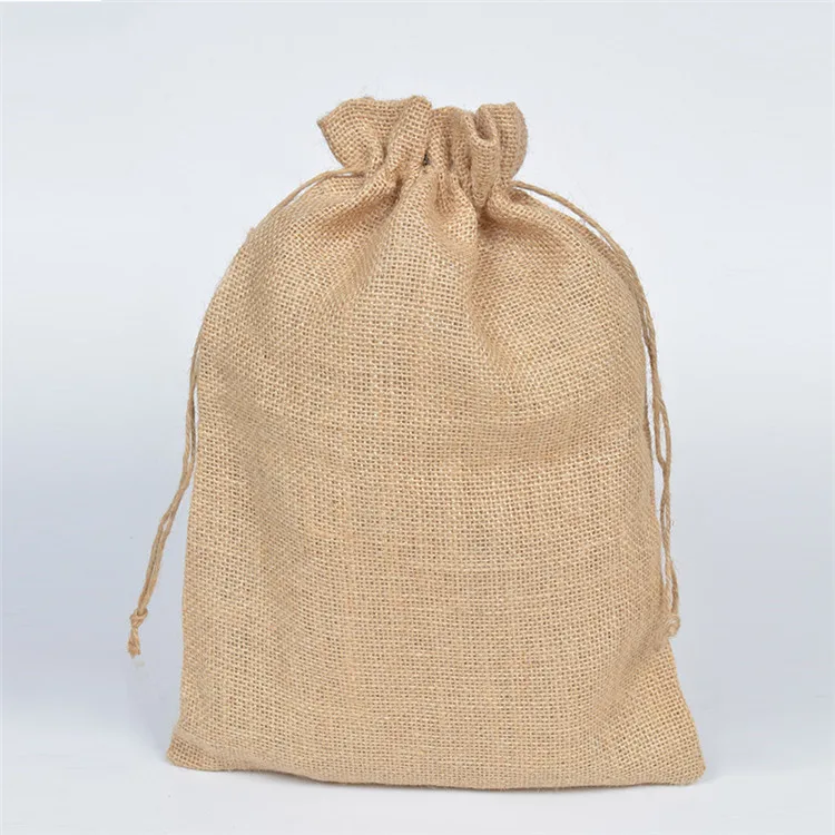 favors sack jewelry packing wholesale natural jute pouches