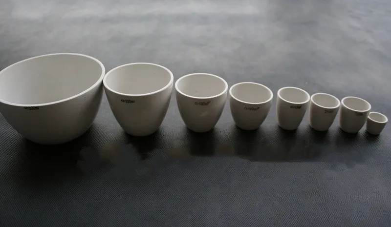 Porcelain Crucible Set with Lids (5 Pcs)