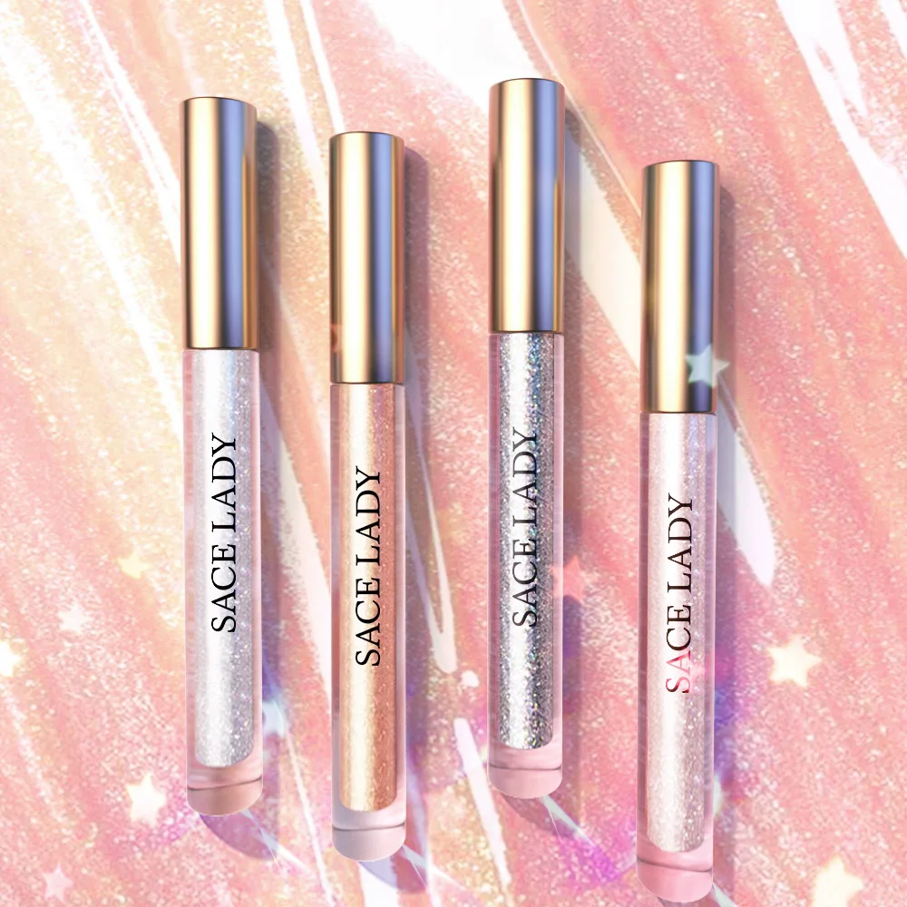 

SACE LADY shine highlighter smooth texture sequin make up liquid eye shadow liquid glitter custom