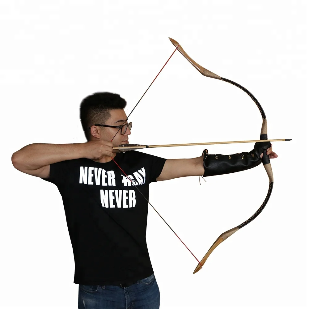 

30-50lbs traditional recurve bow fiberglass wooden bow archery hunting bow and arrow for sale