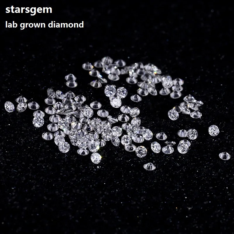 

Starsgem wholesale 0.01ct to 0.07ct Loose Diamonds GH Hpht Lab Grown Polished Diamonds