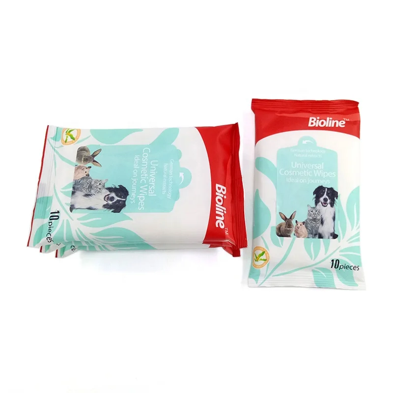 

Wholesale Super soft non-woven Cat Dog Wipes pet grooming wet wipes and Pet ear eye Wet Wipes