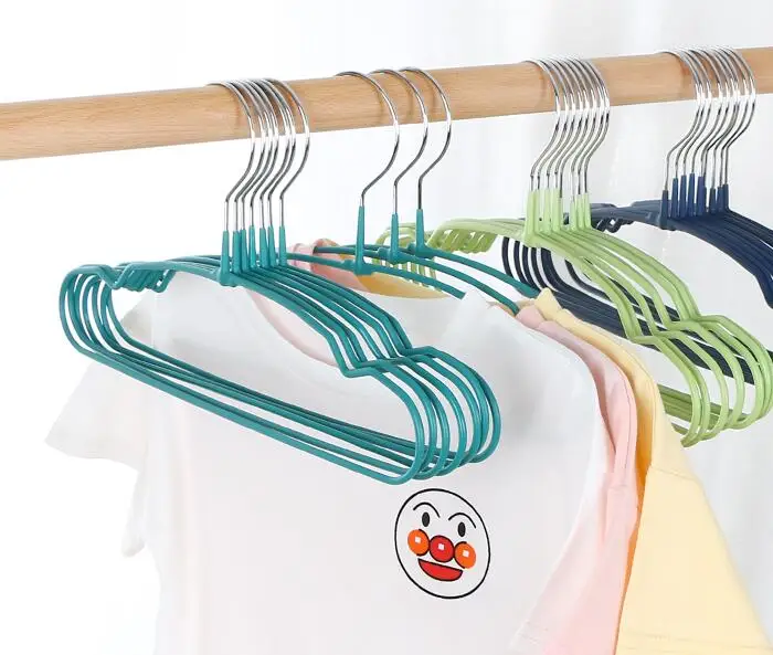 

Wholesale laundry PVC coated kids metal wire clothes hanger