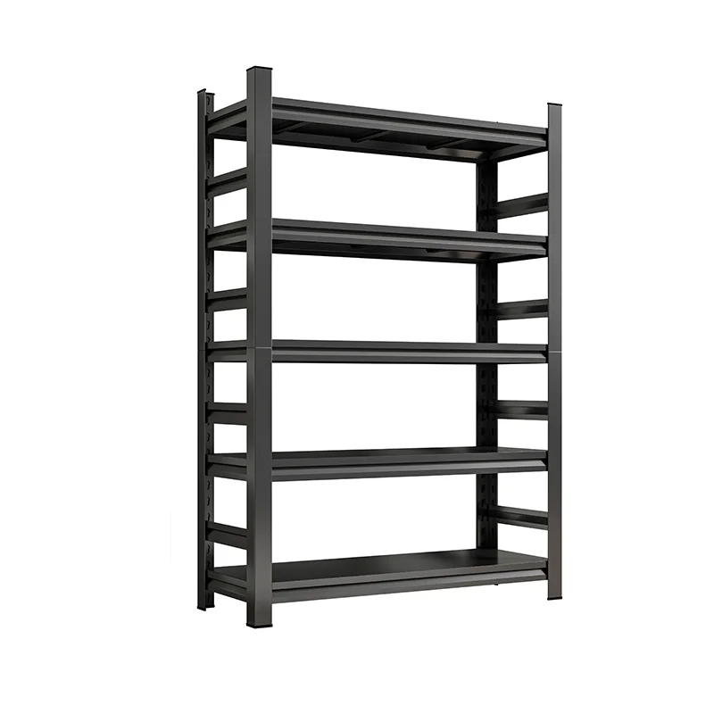 US Warehouse Local Stock 5 Lays with Rails Home Light Shelf Garage Steel Steel Boltless Garage Storage Rack Shelves Racks