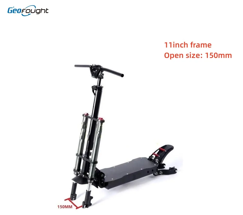 Geofought Powerful Fit With 11 Inch 150mm Open Size Scooter Aluminum Electric Scooter Chassis Frame