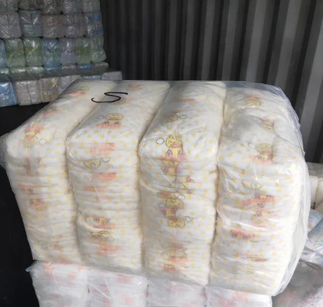 

Rejected B grade baby diaper in bulk/bales/pallets