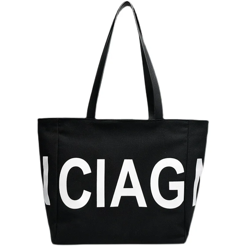 

New messenger single shoulder bag simple large capacity women's Tote Bag Fashion letter canvas bag brand woman handbag, Customizable