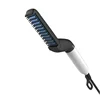 2019 Amazon Top Seller Men's Hair Controller Iron Straightener Quick Styler Flat Iron Electric Brush Hair Straightener