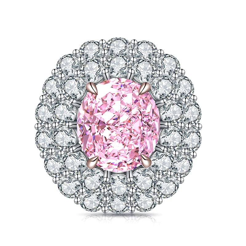 

Anster Manufacturer Direct Sale 18K Gold Simulated Pink Diamond Men Wedding Ring, Yellow, pink, blue, white, green, orange