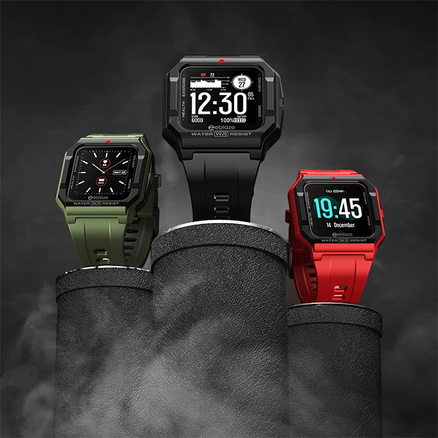 

Zeblaze Ares 2021 new hot sale three proofing watch IP68 waterproof military green electronic watch sports outdoor smart watch