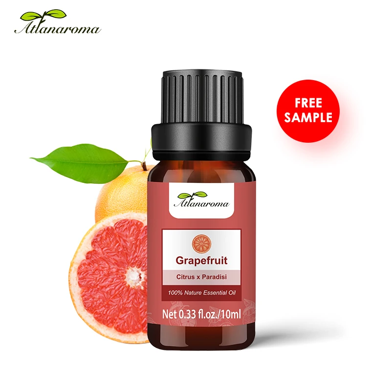 

100% Pure Organic Grapefruit Essential Oils Natural For Diffuser Perfume Massage Skin Custom Logo 10Ml Therape