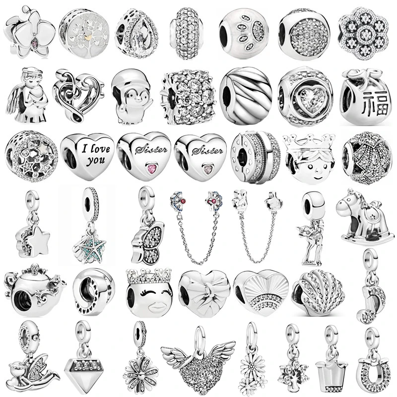 

wholesale Classic charm wholesale S925 silver Pandora Bracelet accessories, Silver color