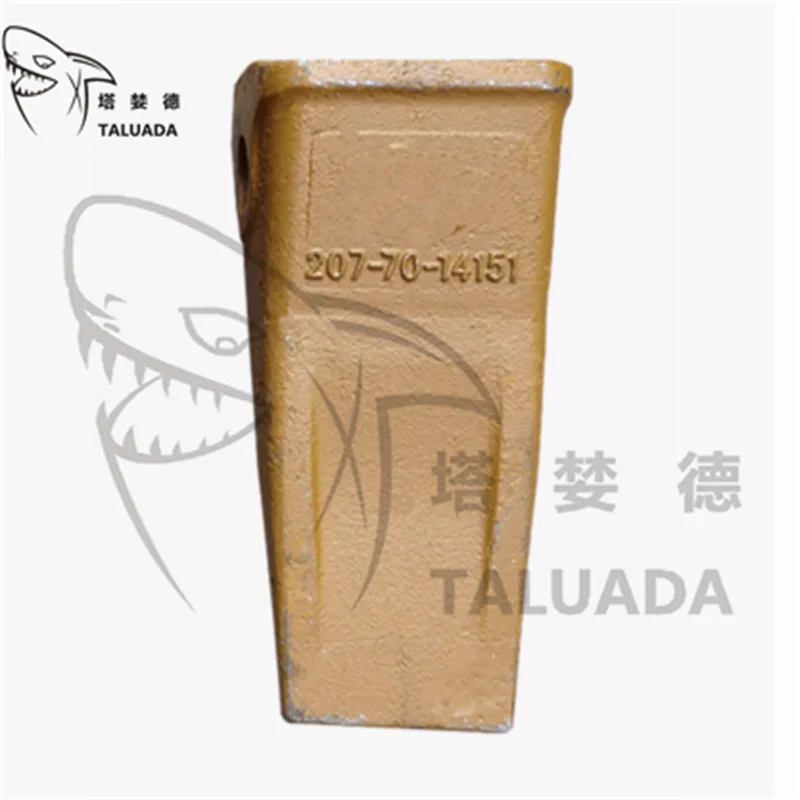 TALUADA High Quality Excavator Parts PC300 Flat Bucket Tooth Sharp Bucket 207-70-14151 Flat Bucket Teeth 2077014151