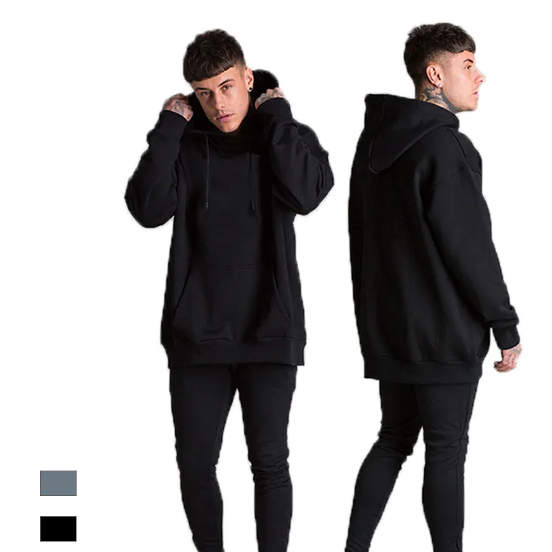 

Mens pullover oversized jumper hoodies gym boys french terry drop shoulder hoodie, As shown or customized