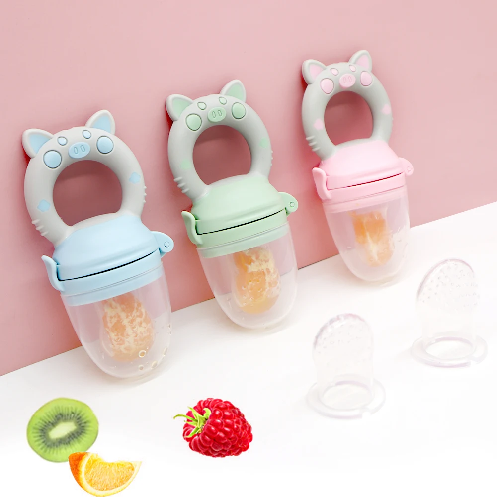 

baby food feeder fruit feeder pacifier Feeding Tool Silicone pacifier for kids Bite baby fruit feeder pacifier, Multi-colored