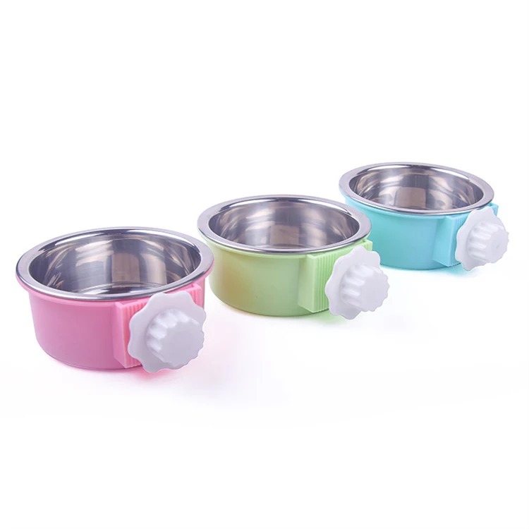 

Wholesale Double Raised Elevated Stainless Steel Dog Bowl, White, black